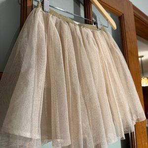 Sonoma Gold Sparkle Tulle Lined Skirt Size 7